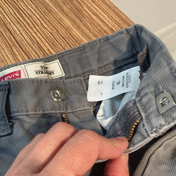 LEVIS straight 514 corduroy for baby gray 12 months - Picture 4 of 6